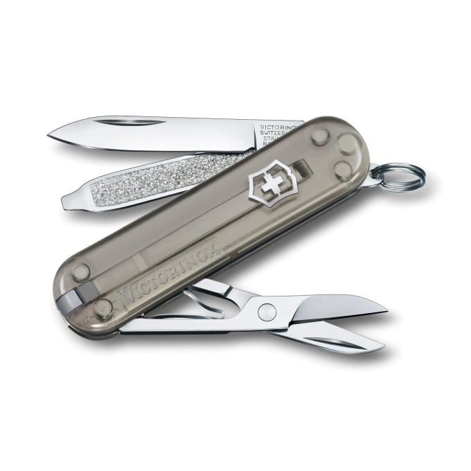 Нож-брелок Victorinox Classic SD 0.6223.T31G, серый